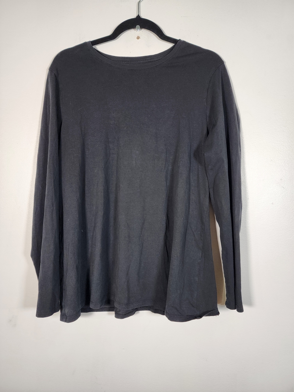 J. Jill Black Long Sleeve Top Women’s Pima Cotton - Picture 4 of 8
